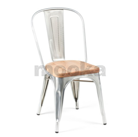 Tolix Chair Wood Seat