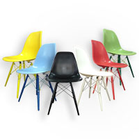 EAMES DSW CHAIR COLORFUL LEGS 