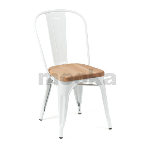 Tolix Chair Wood Seat